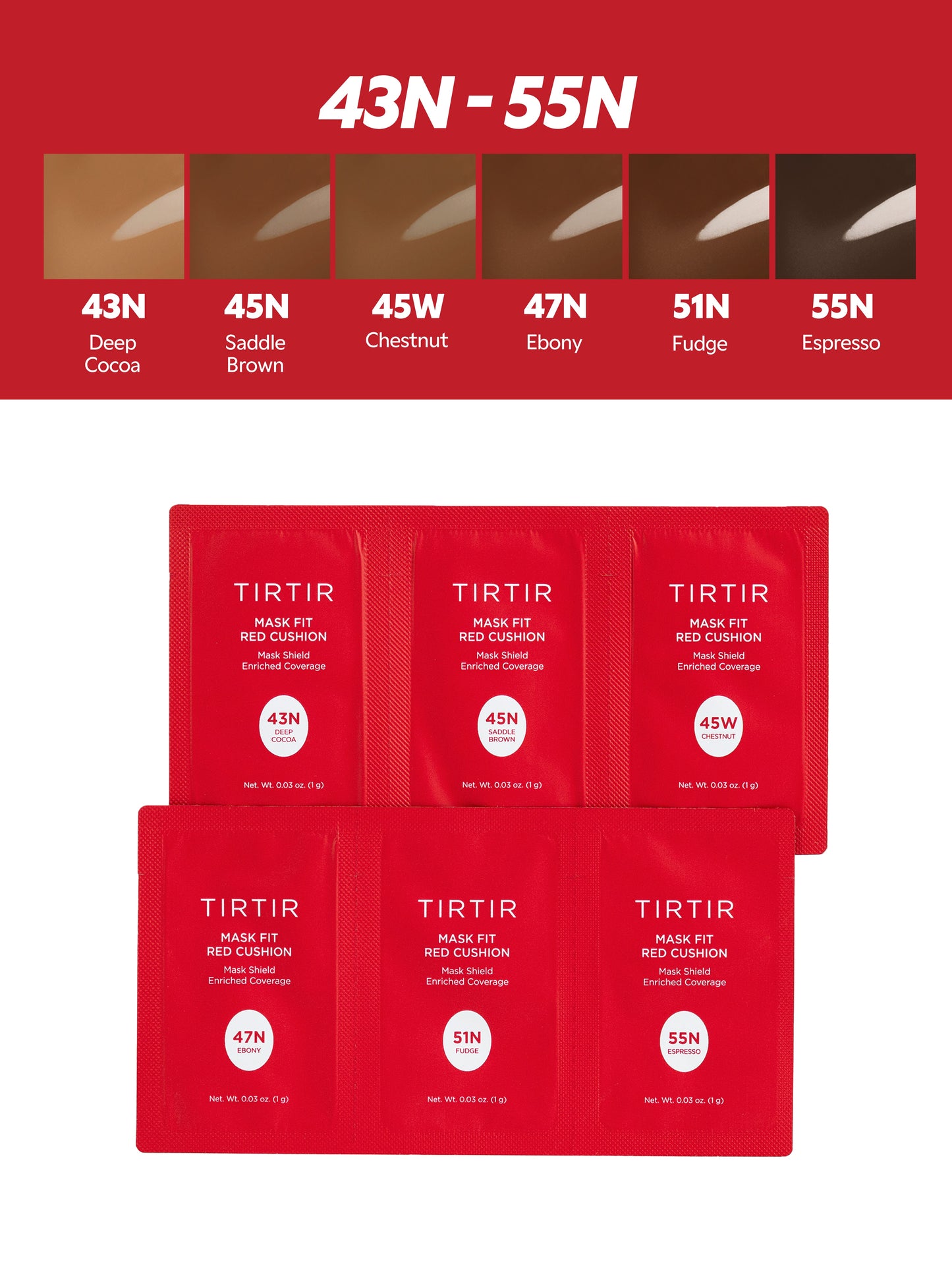 Mask Fit Red Cushion Sachet