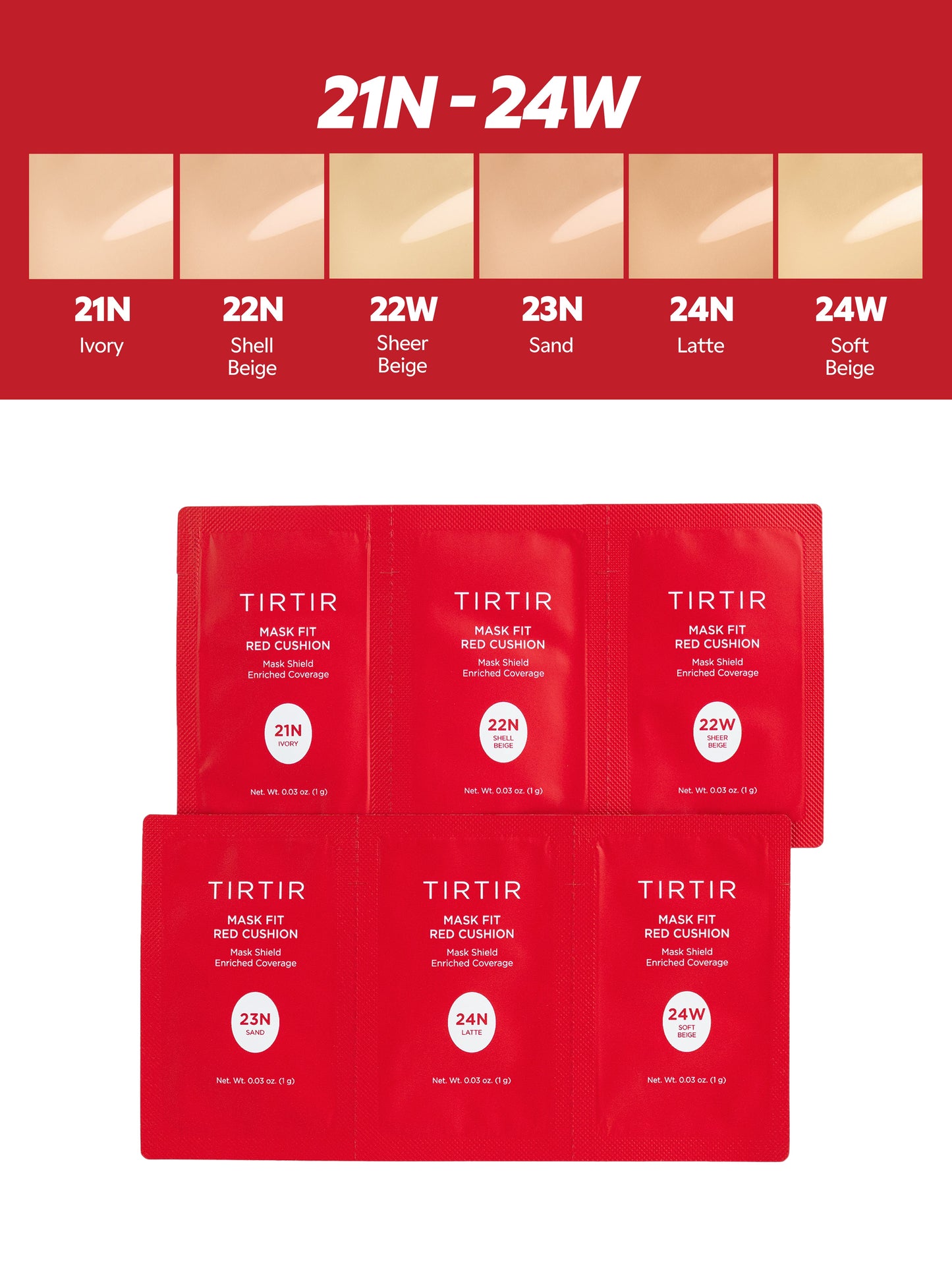 Mask Fit Red Cushion Sachet